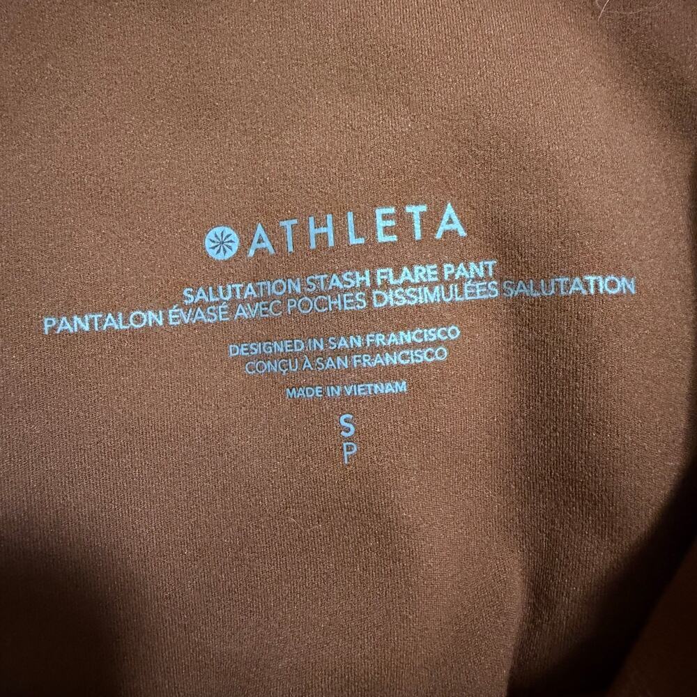 Athleta Burnt Orange Flare Leg Pants Size Small - Picture 6 of 11